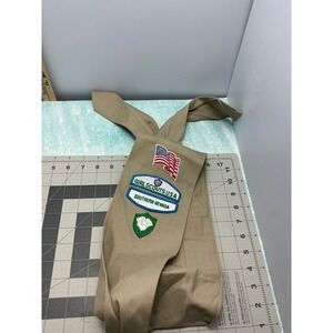 Girl Scouts USA Southern Nevada Sash with Patches Tan 2011-2013 Vintage Scouting